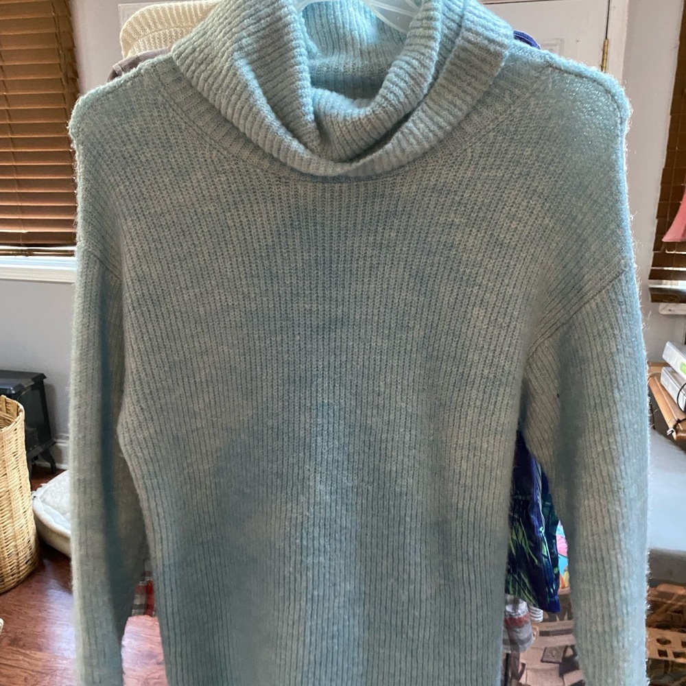 Loft baby blue oversized cozy sweater. Size small
